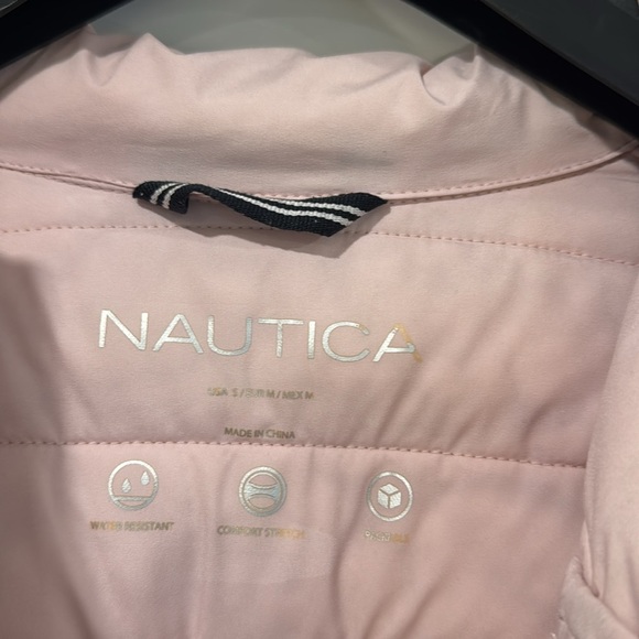 🔵 Nautica Women's Pink Puffer Jacket Size Small - Picture 4 of 13